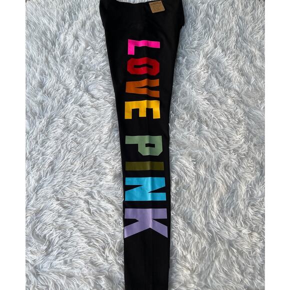 NWT PINK Active Cotton Legging High Waist Women Sz S NWT - Picture 2 of 7